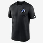 Detroit Lions Alt Legend Small Logo Men's Nike Dri-FIT NFL T-Shirt - Black
