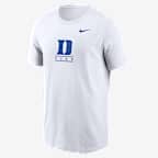 Playera universitaria Nike para hombre Duke Blue Devils - Blanco