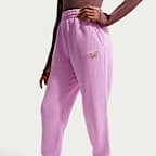 Nike Sportswear Club Fleece Girls' Loose Graphic Trousers