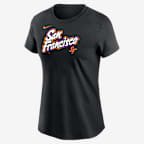 San Francisco Giants City Connect Wordmark Women's Nike MLB T-Shirt - Black