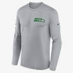 Seattle Seahawks Rivalries Collection Sideline Legend Small Logo Men's Nike Dri-FIT NFL Long-Sleeve T-Shirt