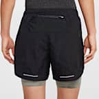 Nike Stride Running Division Men's 12.5cm (approx.) Dri-FIT Water-Repellent 2-in-1 Running Shorts