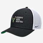 Milwaukee Bucks 2024/25 Rise Icon Edition Nike NBA Trucker Cap - Black