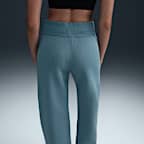 Pants de entrenamiento de tiro alto y piernas anchas para mujer Nike Sportswear Phoenix Fleece