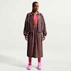 Chamarra de coach oversized para mujer Nike Sportswear