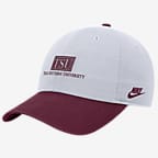 Texas Southern Nike College Adjustable Cap - White