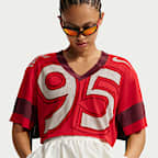 Jersey oversized cropped para mujer Nike Sportswear