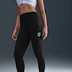 Leggings tiro alto de 7/8 con bolsillos para mujer Nike Go