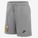 Shorts universitarios Nike para hombre Legacy Essential de los Michigan Wolverines - Gris oscuro jaspeado