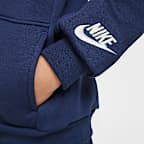 Sudadera con gorro sin cierre de tejido Fleece para preescolar Nike Sportswear Powder Play