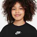 Nike Sportswear Club Fleece Big Kids' (Girls') Crew Sweatshirt
