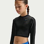 Conjunto de tankini con espalda cruzada para niña talla grande Nike Swim