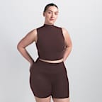 Bra de corte largo con cuello alto para mujer NikeSKIMS Vintage Seamless