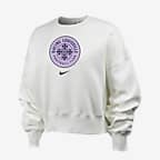 Sudadera de cuello redondo Nike de la NWSL para mujer Racing Louisville FC Phoenix Fleece - Vela