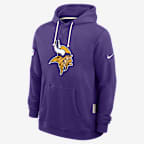 Minnesota Vikings Initial Home Sideline Men's Nike Dri-FIT NFL Pullover Hoodie