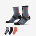 Nike Everyday Plus Lightweight Calcetines cortos de entrenamiento para mujer (3 pares) - Multicolor
