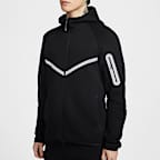 ナイキ テック メンズ フルジップ フリース ウィンドランナー ジャケット リフレクティブ (再帰反射) デザインのアクセント付き