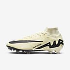 Nike Mercurial Superfly 9 Elite Firm-Ground High-Top Soccer Cleats - Lemonade/Black