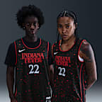 Caitlin Clark Indiana Fever x Stranger Things 2025 Rebel Edition Women’s Nike Dri-FIT WNBA Victory Jersey - Black/University Red