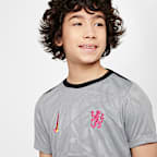 Chelsea FC Academy Pro harmadik Nike Dri-FIT mérkőzés előtti futballfelső nagyobb gyerekeknek