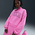 Sudadera de cuello alto de tejido Fleece para mujer Nike Sportswear Phoenix