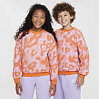 Nike Sportswear Big Kids' Oversized Fleece Crew-Neck Sweatshirt