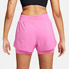Shorts 2 en 1 Dri-FIT de tiro alto de 8 cm para mujer Nike One