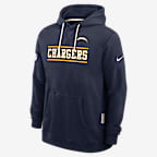 Los Angeles Chargers Alt Standard Issue Men's Nike Dri-FIT NFL Pullover Hoodie - Navy