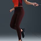 Leggings de cintura alta sin costura delantera de 7/8 para mujer Nike Universa