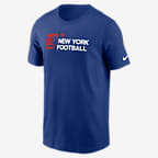 New York Giants Team Outline Essential T-Shirt Men's Nike NFL T-Shirt - Royal