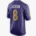 Jersey de fútbol americano Game para hombre NFL Baltimore Ravens (Lamar Jackson)