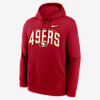 San Francisco 49ers Club Men's Nike NFL Pullover Hoodie - Red