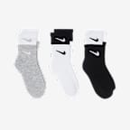 Nike Little Kids' Double Welt Ankle Socks (3 Pairs)
