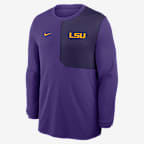 LSU Sideline Coach Men's Nike Dri-FIT College Long-Sleeve Top