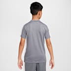 Playera de manga corta Dri-FIT para niños talla grande Nike Trophy23