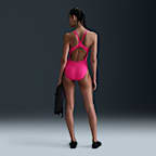 Traje de baño de una sola pieza con espalda deportiva para mujer Nike Swim HydraStrong Essential