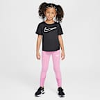 Playera con gráfico para niños talla pequeña Nike Dri-FIT