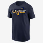 West Virginia Primetime Kinetic Men's Nike College T-Shirt - Navy
