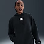 Sudadera con gorro sin cierre de básquetbol de tejido Fleece Nike Caitlin Clark