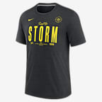 Playera Nike de la WNBA para hombre Seattle Storm - Negro jaspeado