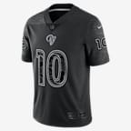 NFL Los Angeles Rams RFLCTV (Cooper Kupp) Men's Fashion Football Jersey - Black