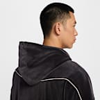 르브론 남성 벨루어 풀집 농구 후디