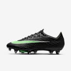 Nike Mercurial Superfly 11 Elite Soft-Ground Low-Top Football Boots - Black/Black/Illusion Green