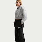 Pants con logotipo de  tiro alto de pierna ancha para mujer Nike Sportswear Phoenix Fleece