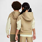 Sudadera con gorro sin cierre de tejido Fleece Dri-FIT para niños talla grande Nike Multi