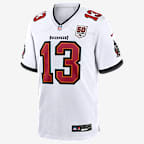 Jersey Nike de la NFL Game para hombre Mike Evans Tampa Bay Buccaneers 50th Anniversary - Blanco