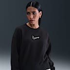 Nike Sportswear Phoenix Fleece Oversize-Damen-Sweatshirt mit Rundhalsausschnitt