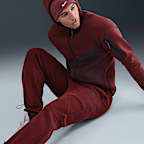 Pants de tejido Fleece con dobladillo abierto para hombre Nike Tech