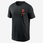 San Francisco Giants 2-Hit Men's Nike MLB T-Shirt - Black