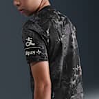 Tottenham Hotspur Academy Pro Away Nike Dri-FIT kurzärmeliges Pre-Match-Fußballoberteil (ältere Kinder)